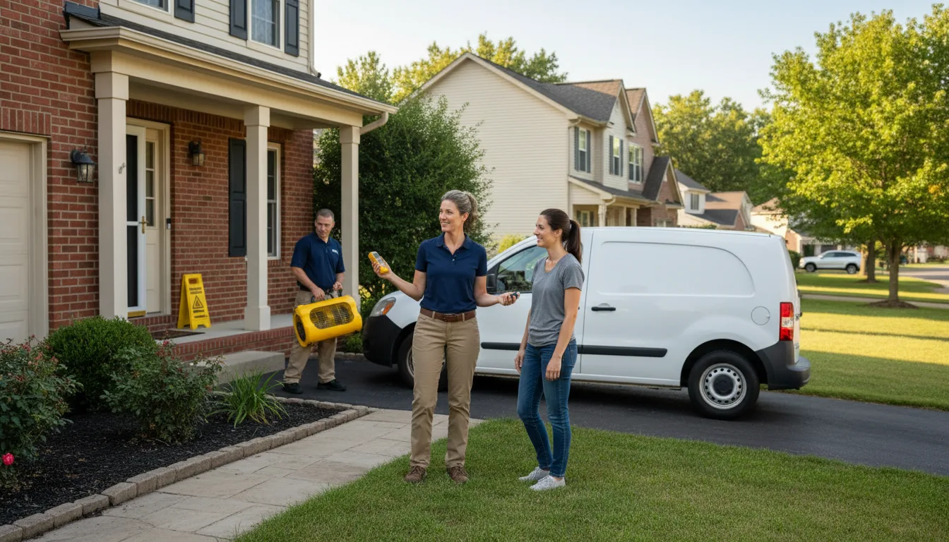 Residential water damage restoration in Friars Point, MS